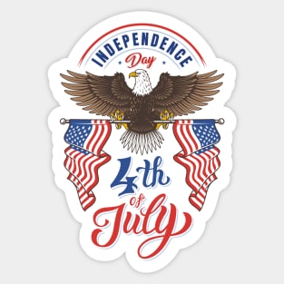 4th july Sticker